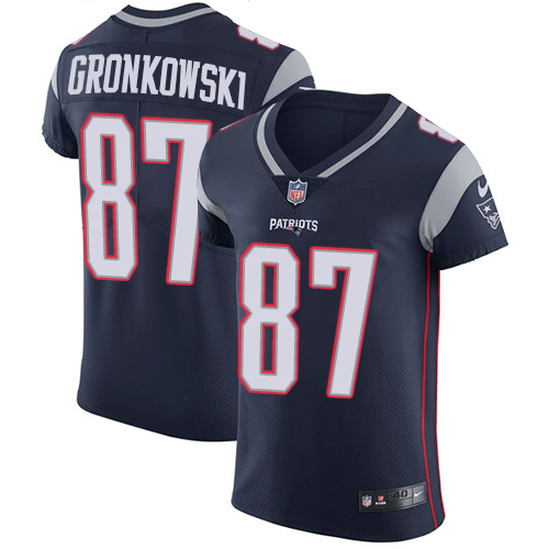 Nike Patriots #87 Rob Gronkowski Navy Blue Team Color Men's Stitched NFL Vapor Untouchable Elite Jersey